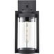 Ellway 1 Light 16 inch Textured Black Outdoor Wall Sconce